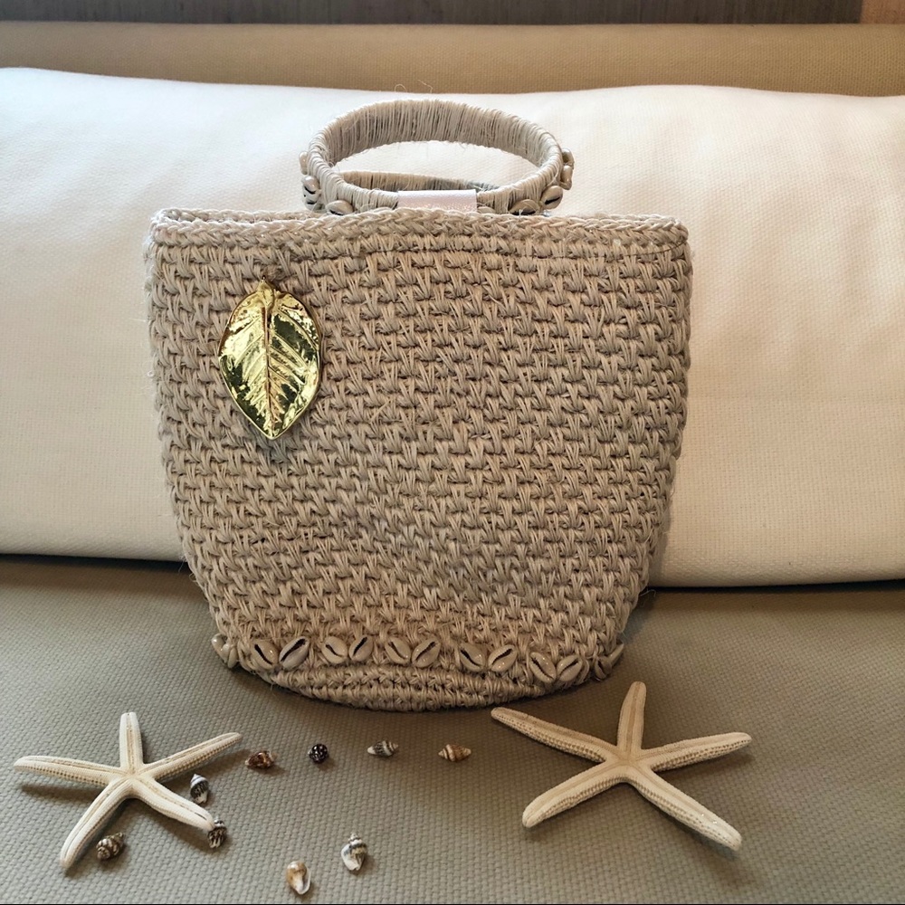 Handmade Woven Seashell Bag